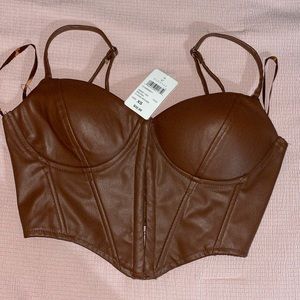 Brown Corset Top
